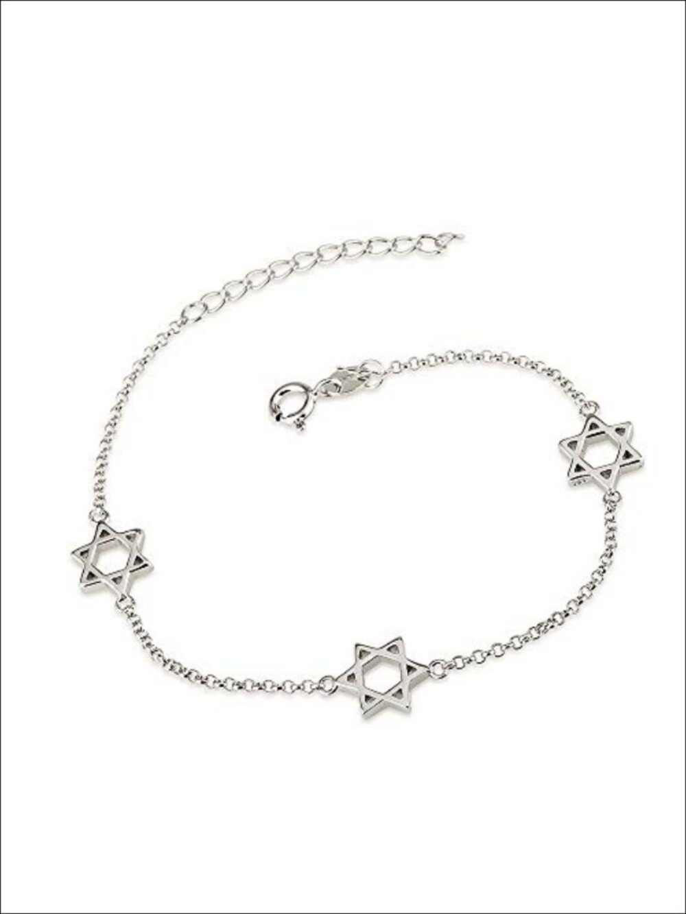 Star of David Bracelet Jewish Prayer Israeli Made Holy Land Gift